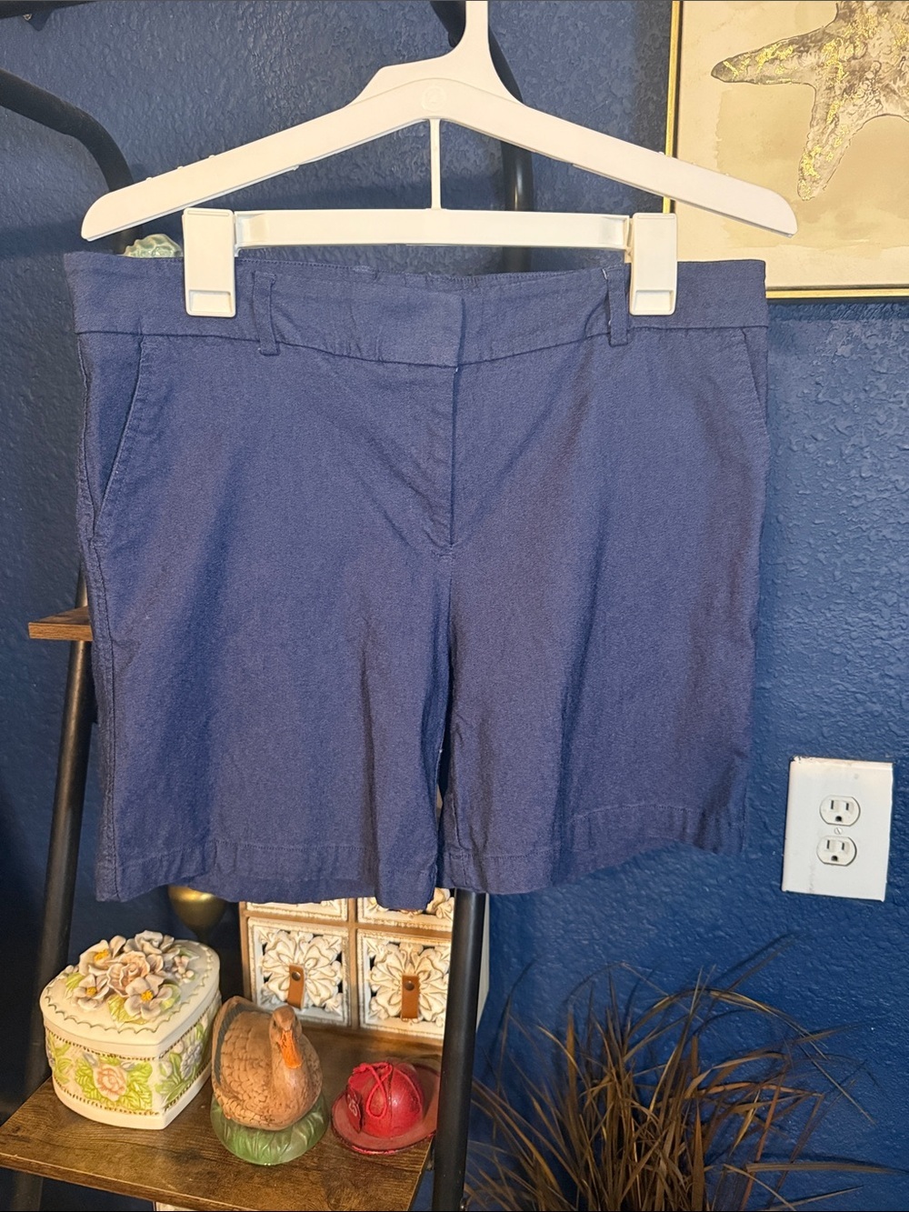 Counterparts Navy Blue Tailored Bermuda Shorts